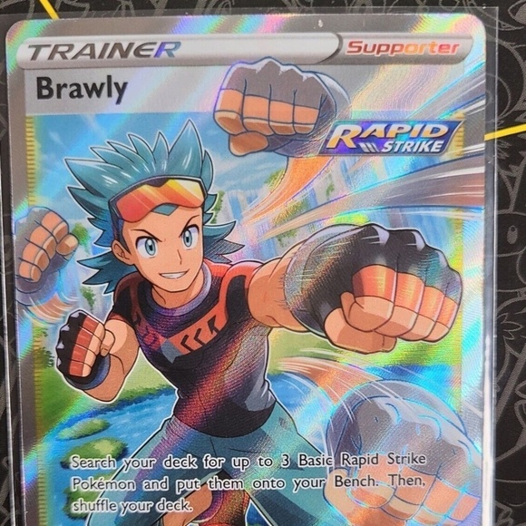 Pokemon Other - Brawly 188/199 Pokemon TCG Chilling Reign Holo Full Art